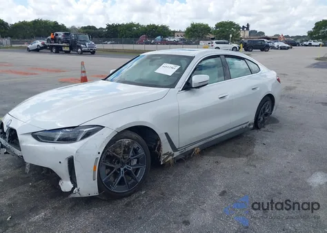 2025 BMW I4 Gran Coupe xDrive40 from USA, damaged, VIN WBY43HD04SFT98264